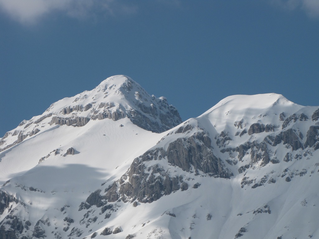 La traversata alta del Gran Sasso (da lontano)